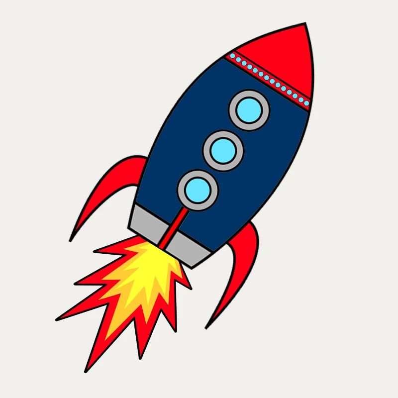 Rocket * Rakete startet