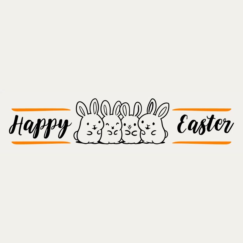 Équipe des lapins de Joyeuses Pâques