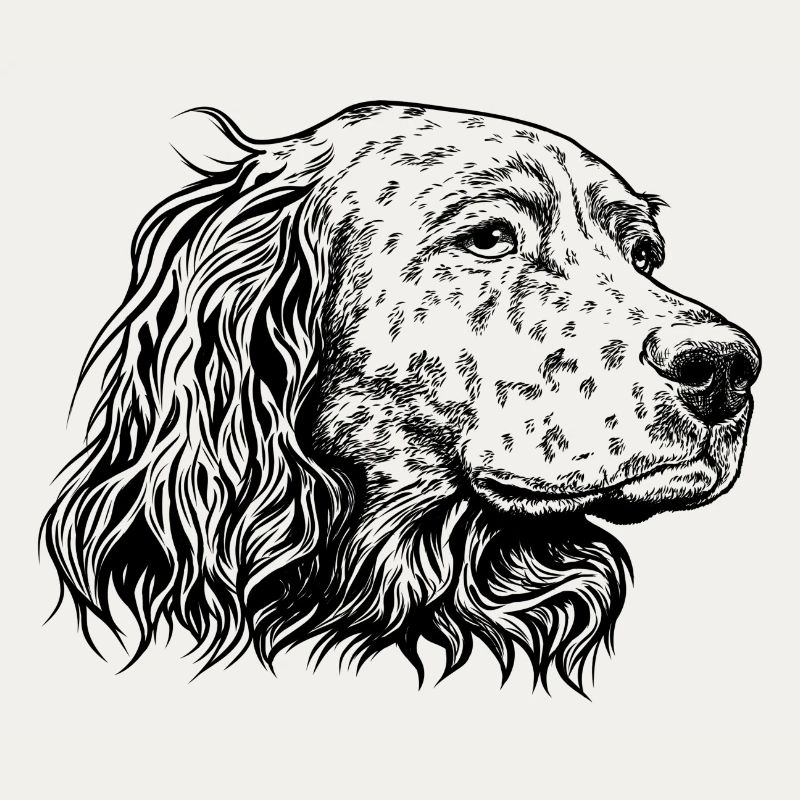 Portrait de setter anglais s
