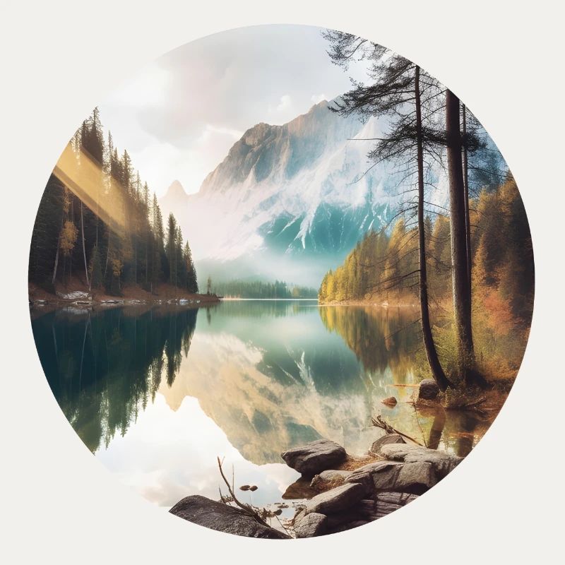 Alpine Lake Reflection Morning Splendour