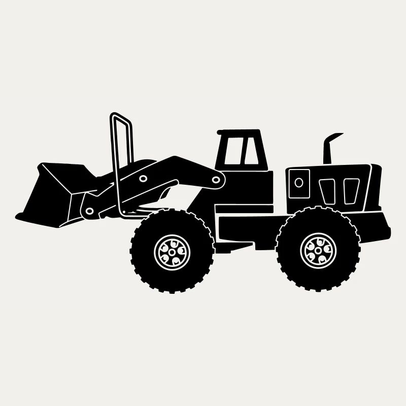 Transparenter Bulldozer
