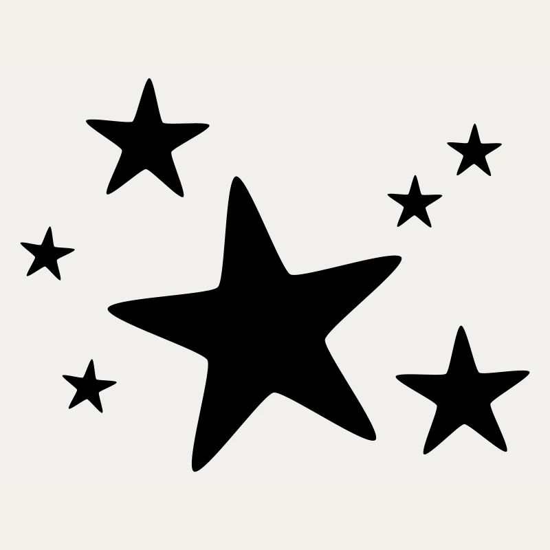 Sternengruppe einfarbig