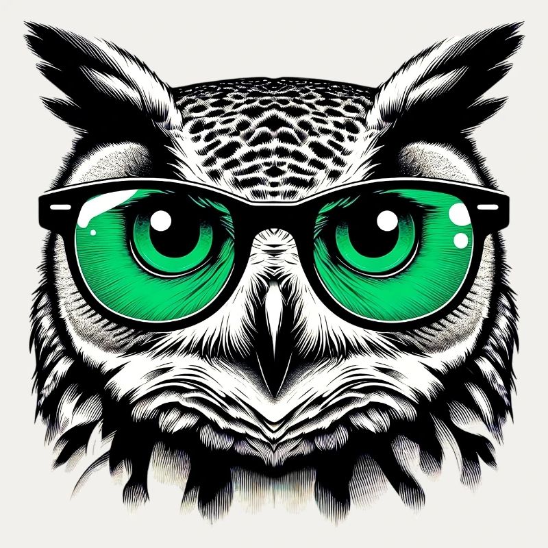 Eule mit Brille