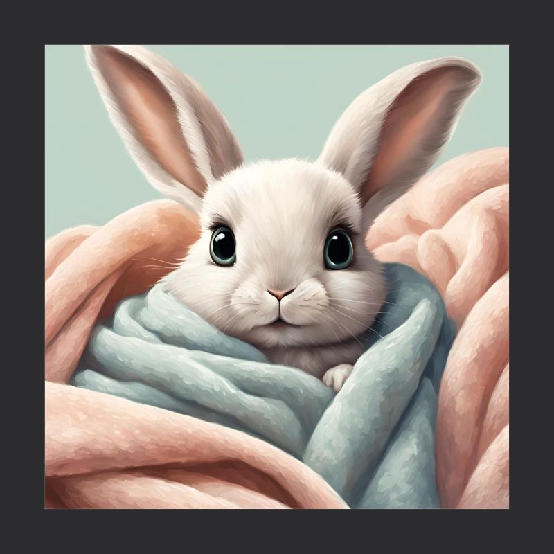 poster lapin mignon, bébé, enfant, nourrisson