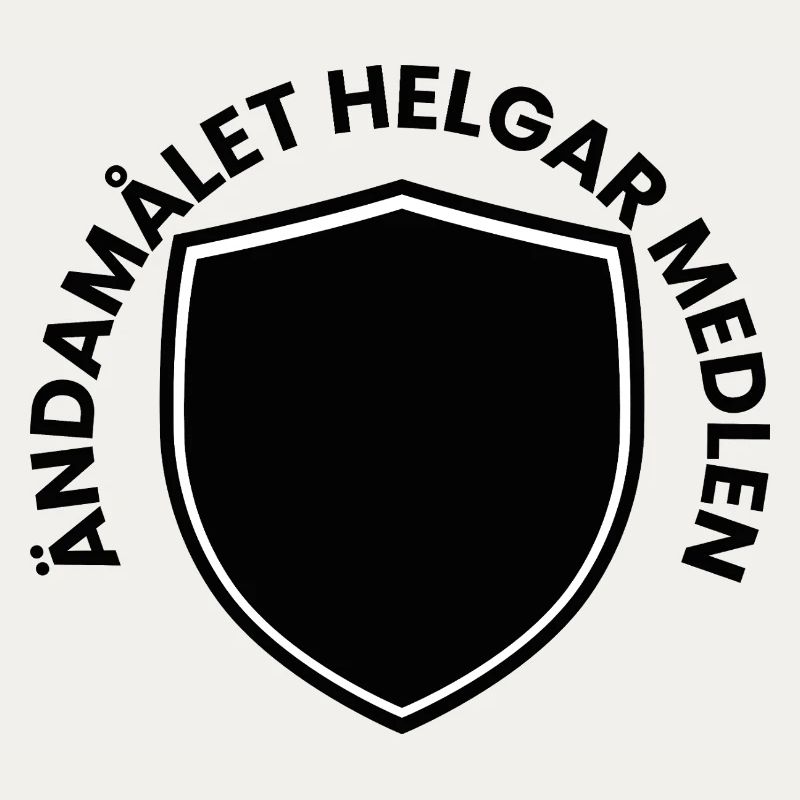 Shield emblem in black - minimalist