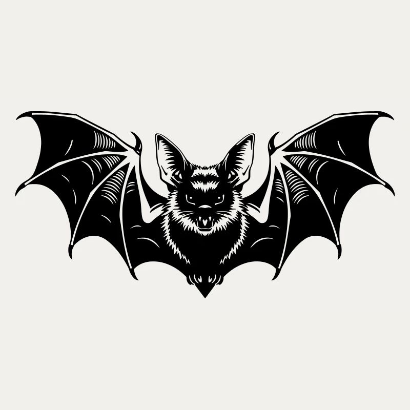Fledermaus Gothic Illustration