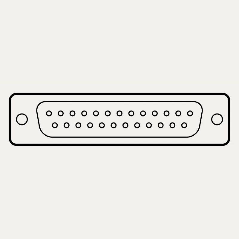DB 25 Connector Parallel, Drucker