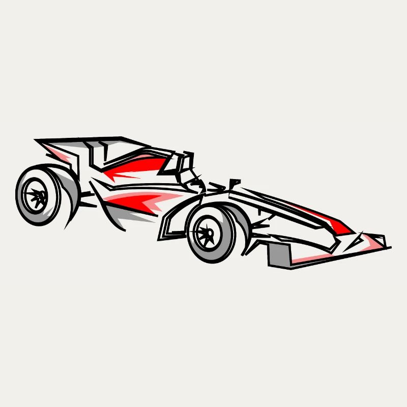Illustration de voitures de course Conception du sport automobile