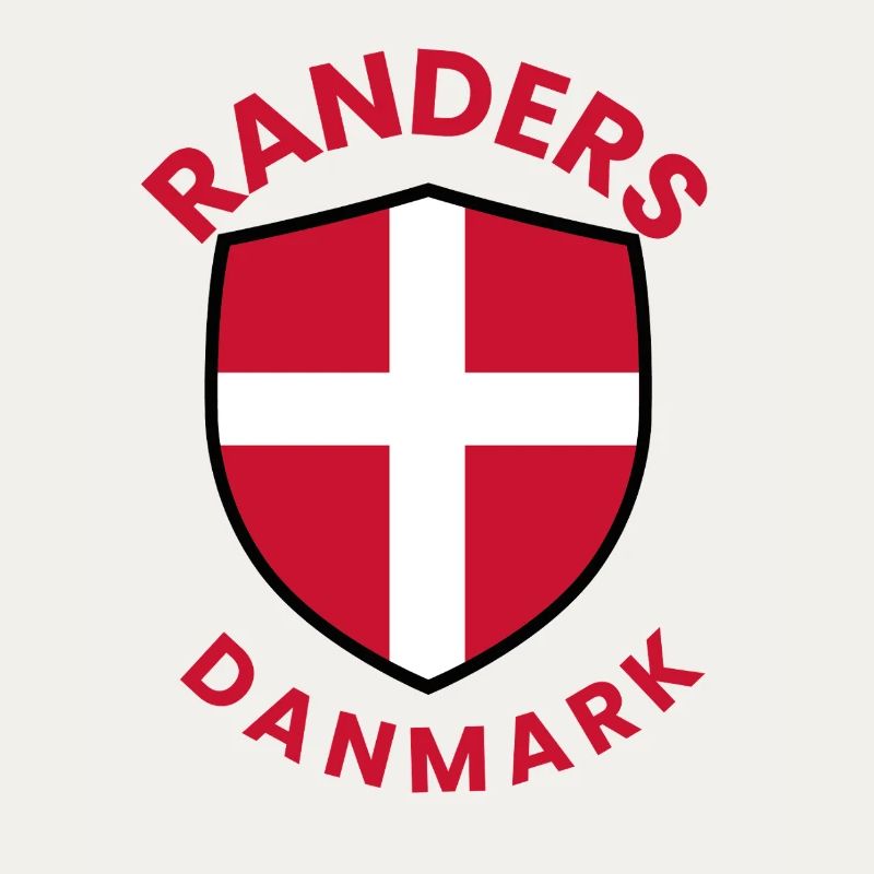 Drapeau du Bouclier du Danemark des Randers