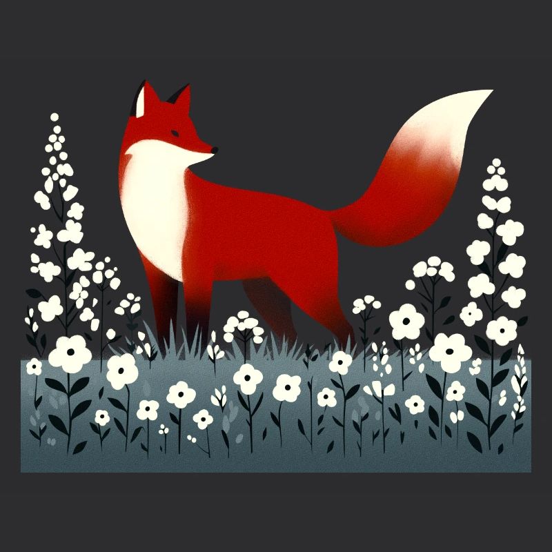 Fuchs in Blumenwiese