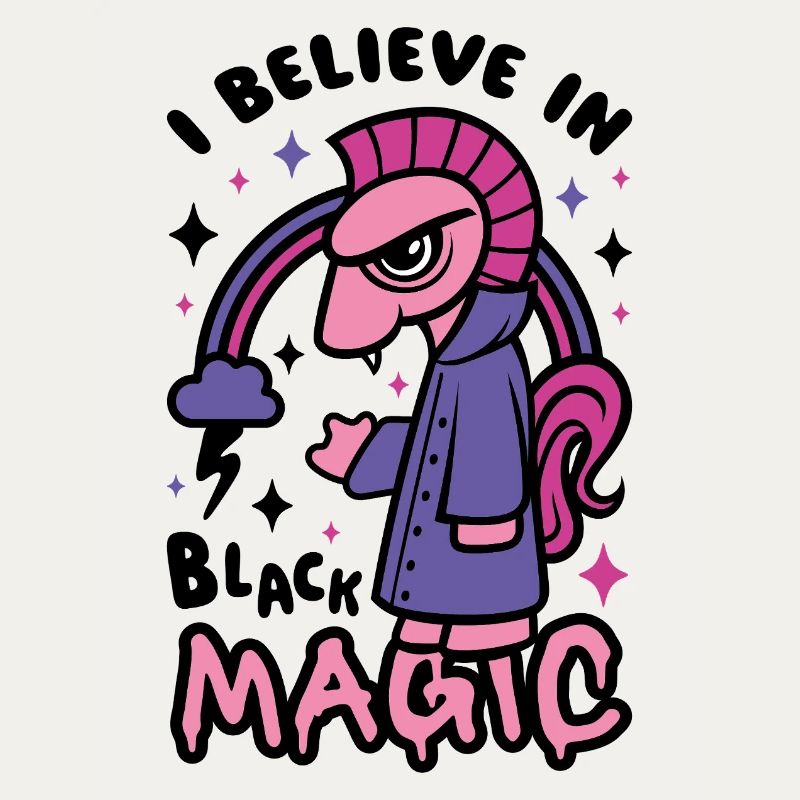 Grumpy Dark Pony crede nella magia nera