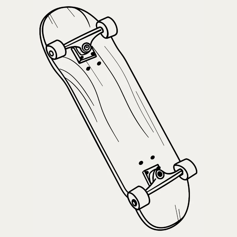 Skateboard Drawing