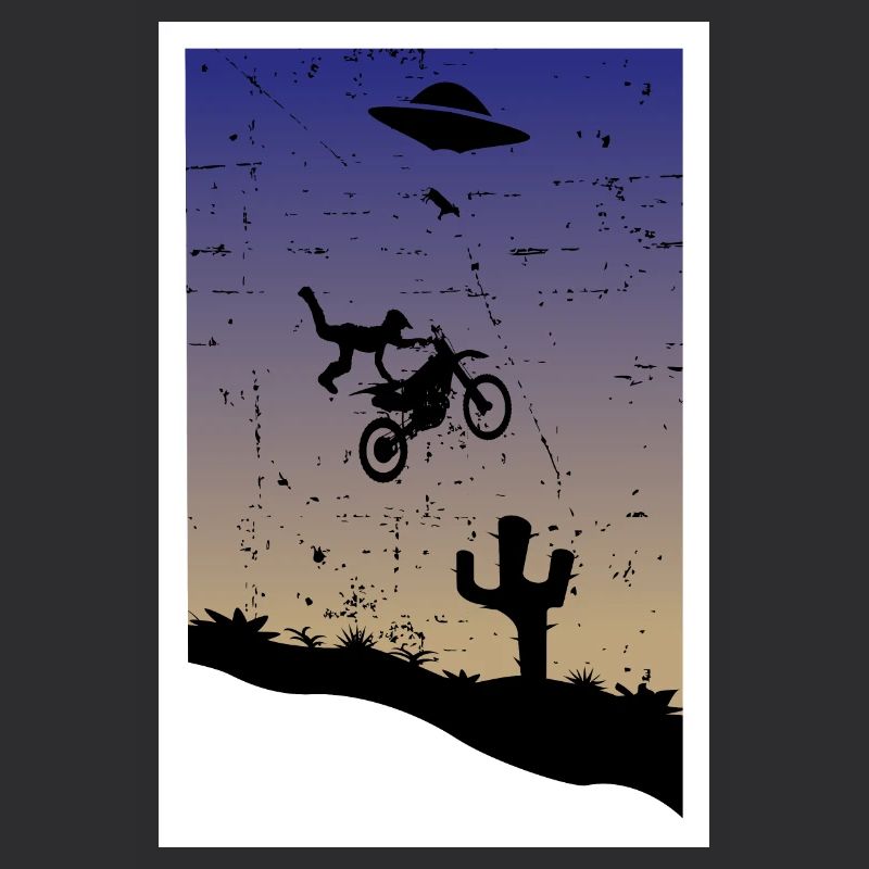 Cascade de motocross