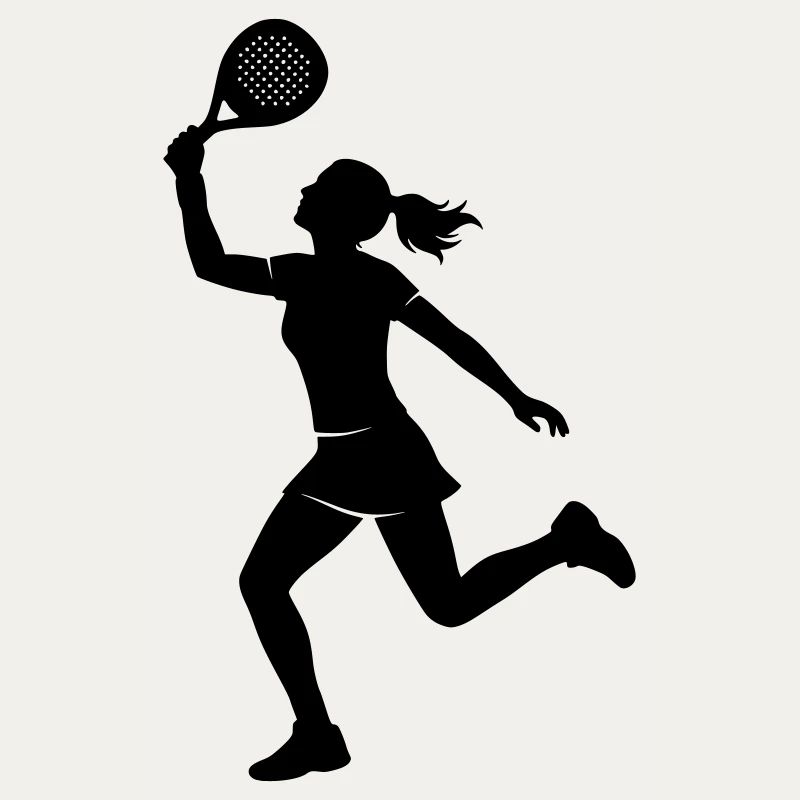 Frau, die Padel spielt