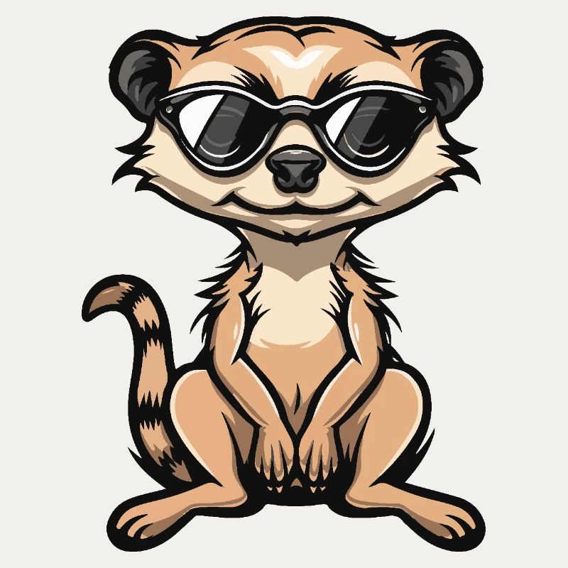 Erdmännchen Cool Comic