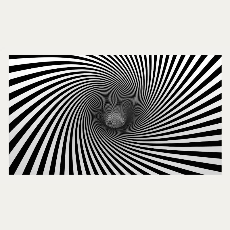 Spirale Noir-Blanche Hypnotique