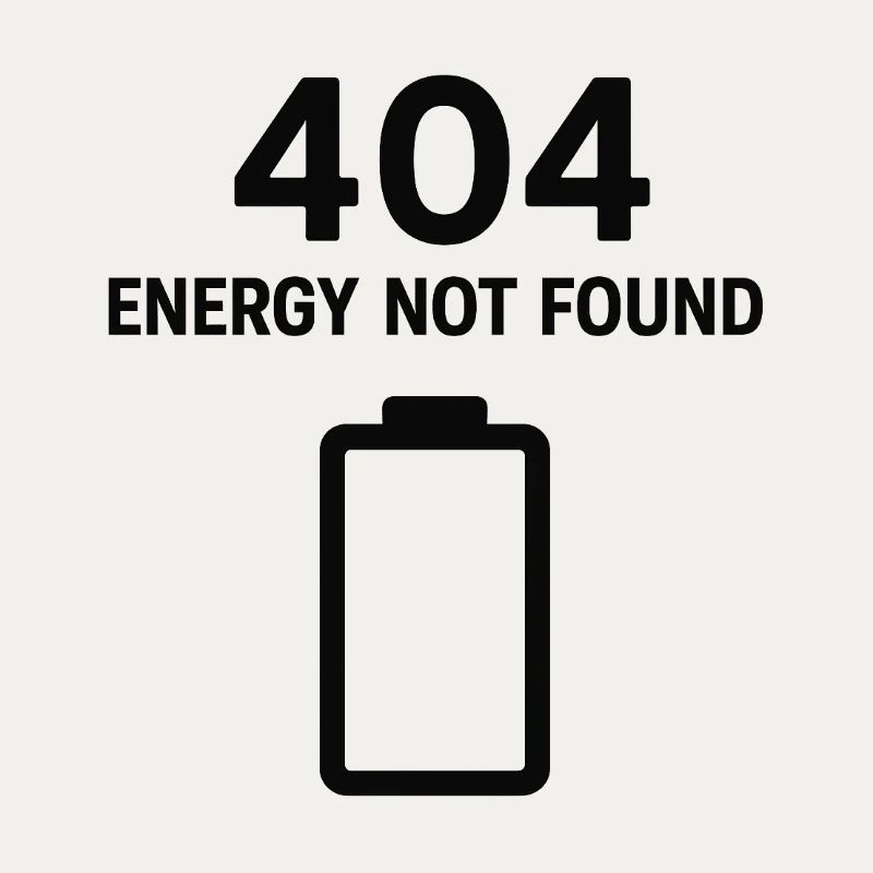 404 – Énergie introuvable noir