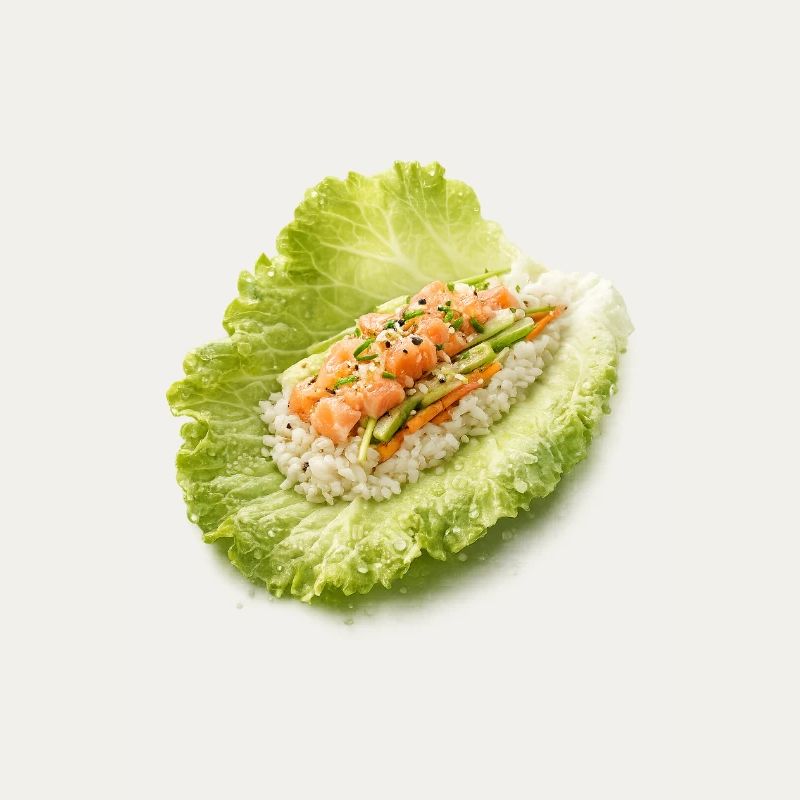 Wrap à sushi à la laitue