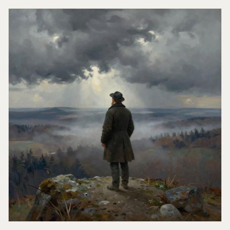 Blick in den Nebelberge