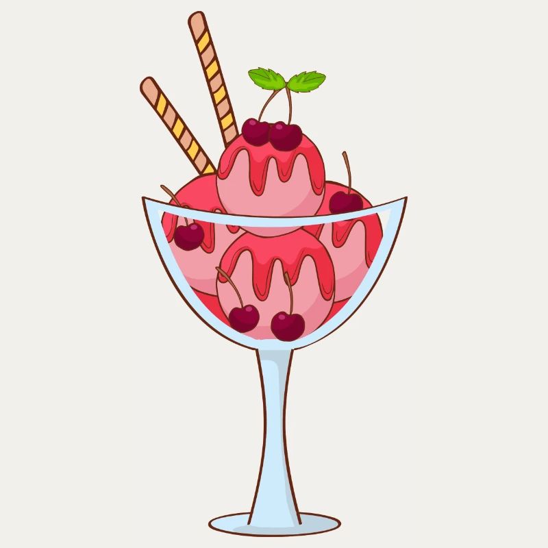 Eis Speiseeis Eiskrem Eiscreme Kugeleis Eisbecher