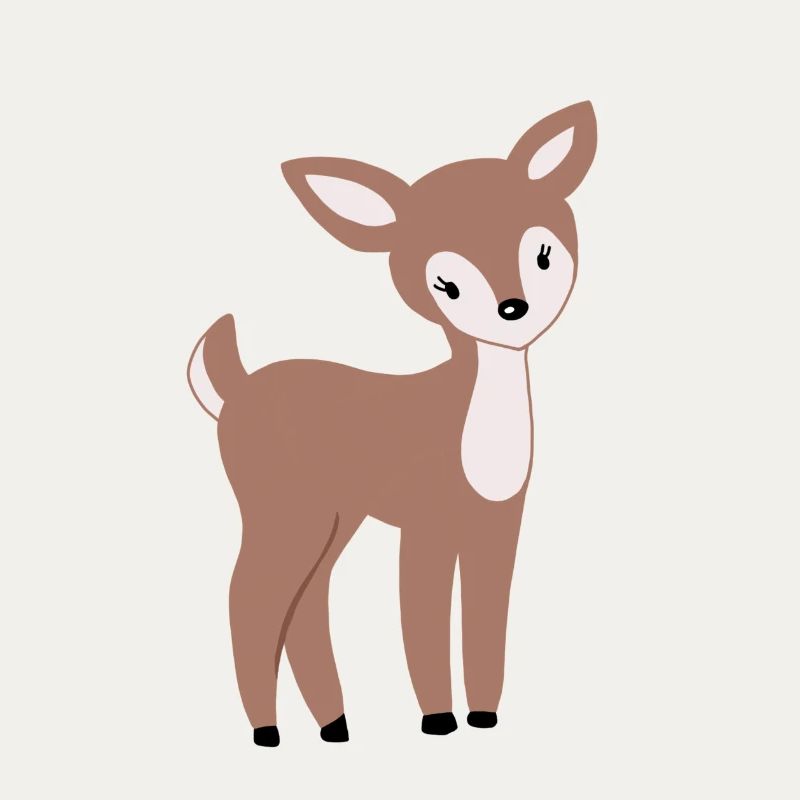 Süßes Rehkitz Bambi