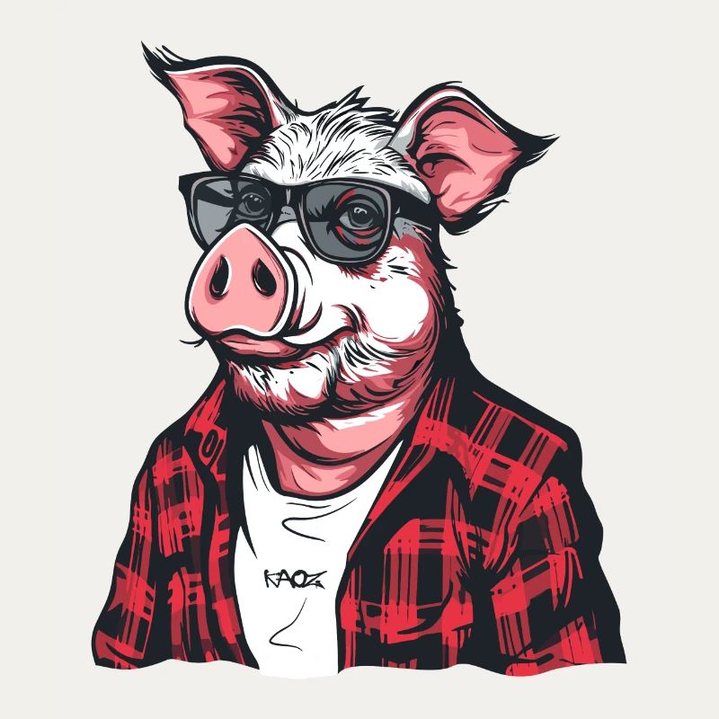 Cochon bûcheron