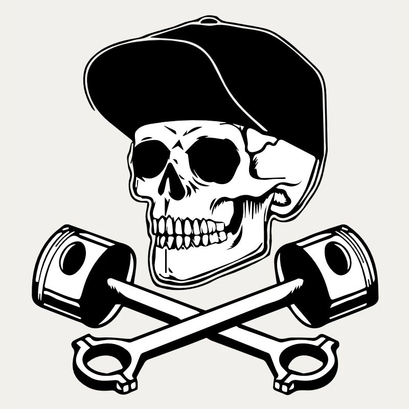 SKULL AND PISTONS