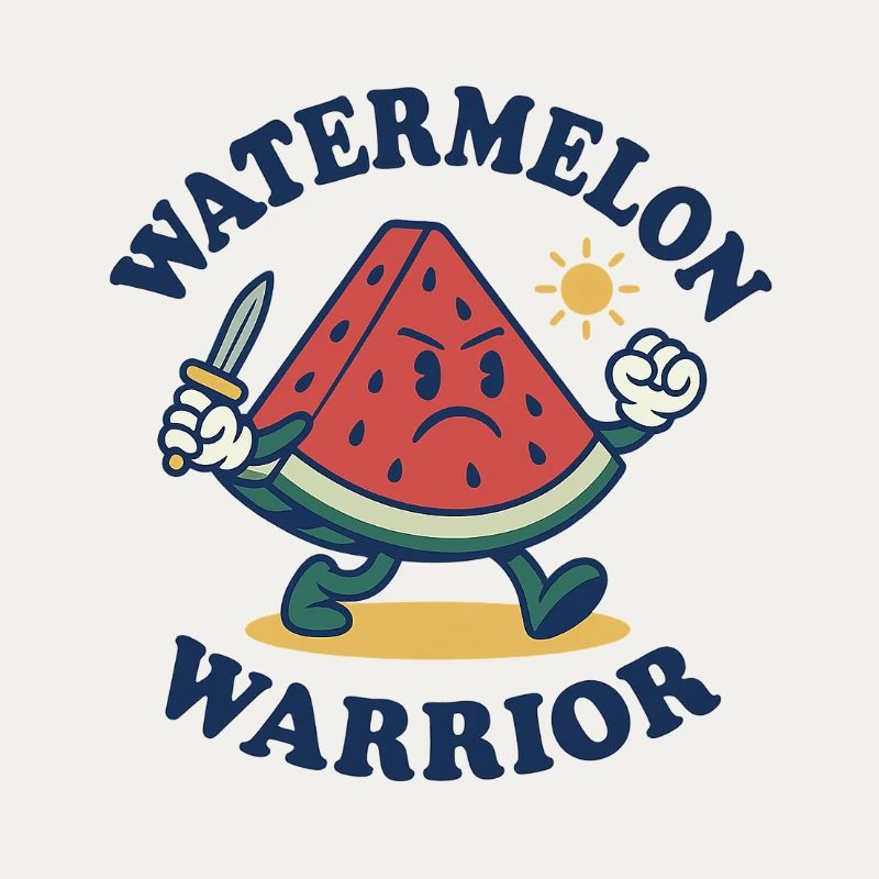 Watermelon Warrior – Bold Slice Design