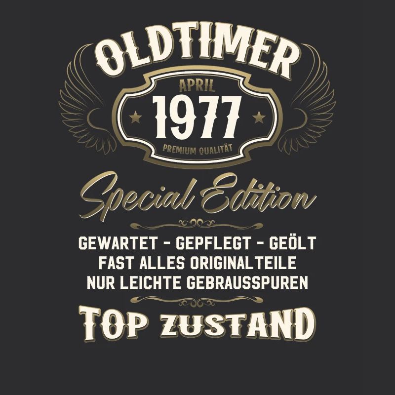 48. Geburtstag Geschenk Mann Original April 1977