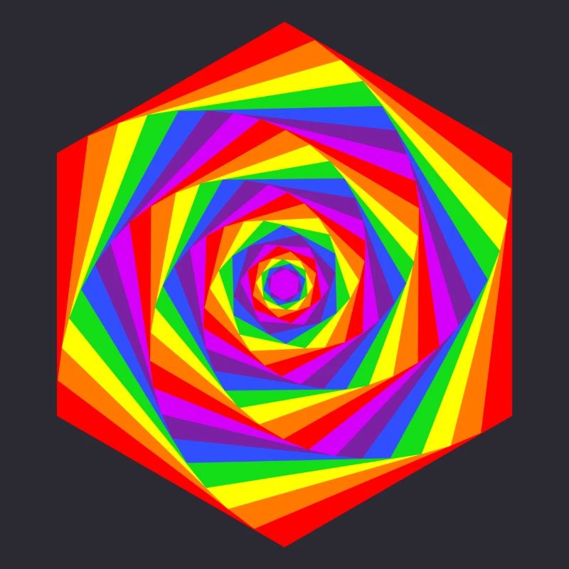 Rainbow hexagon