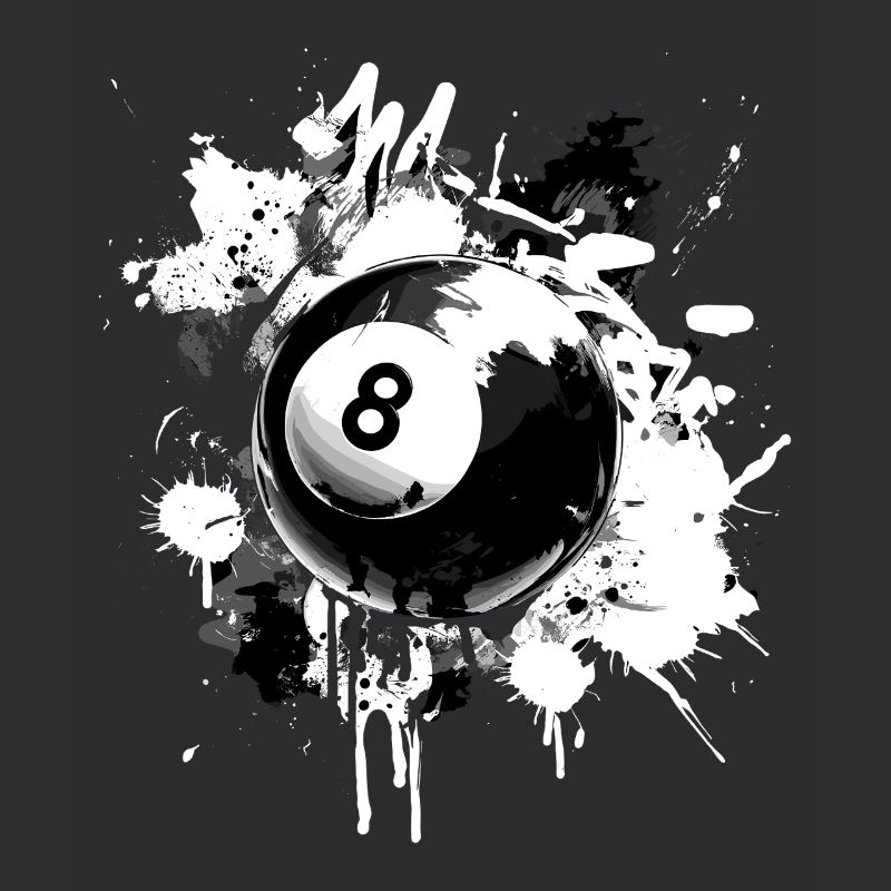 Conception créative de billard à 8 boules