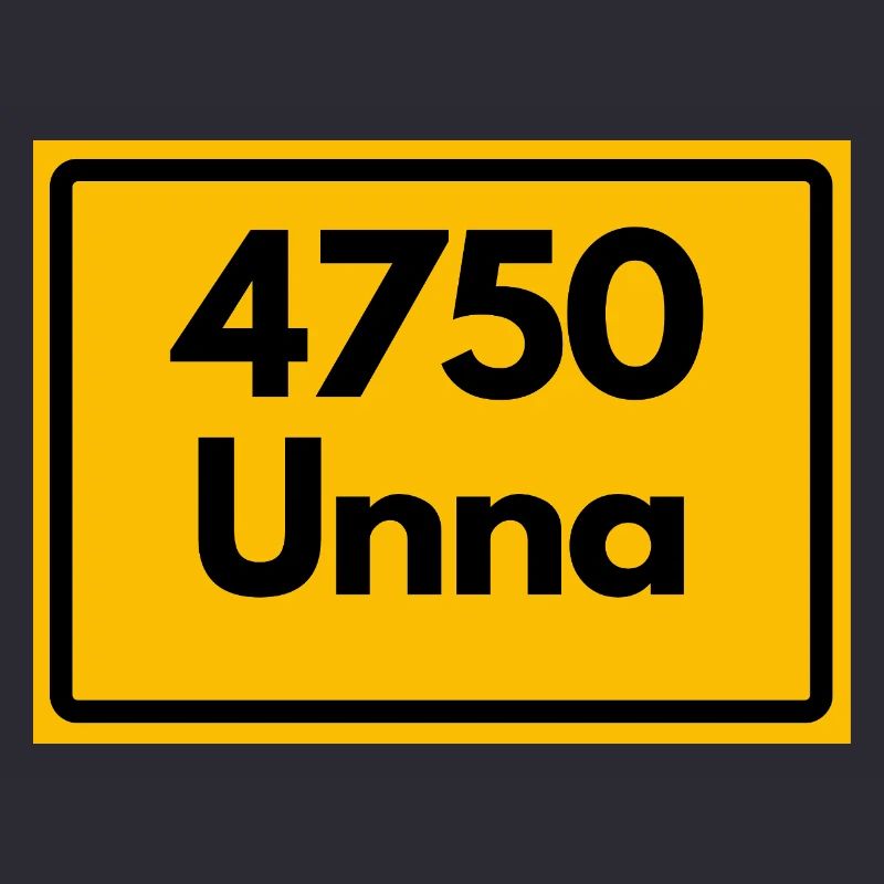 ANCIEN CODE POSTAL RÉTRO 4750 UNNA
