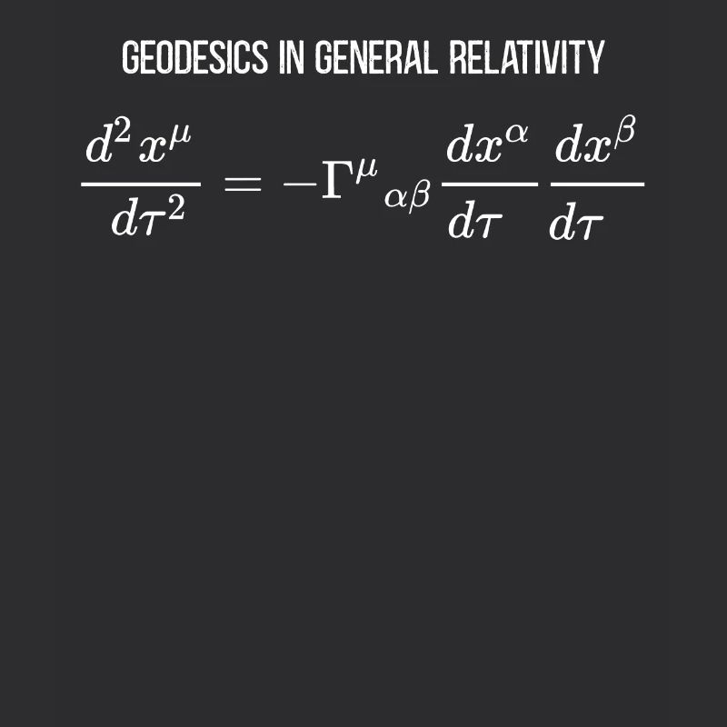 Geodesics Equation General Relativity Differential