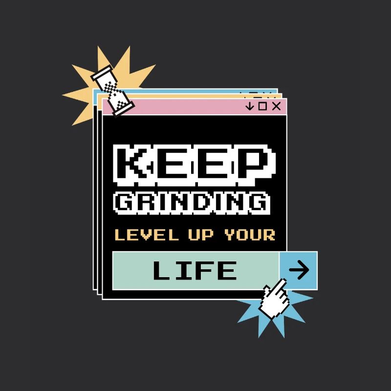 Keep Grinding Motivation Quotidienne Persévérance