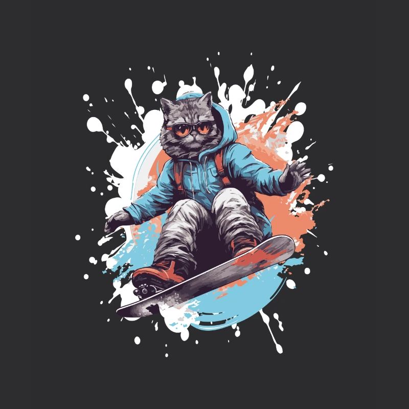 Cat Snowboard
