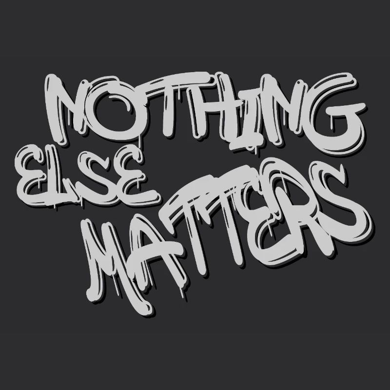 Typographie de citation graffiti : slogan gris gras