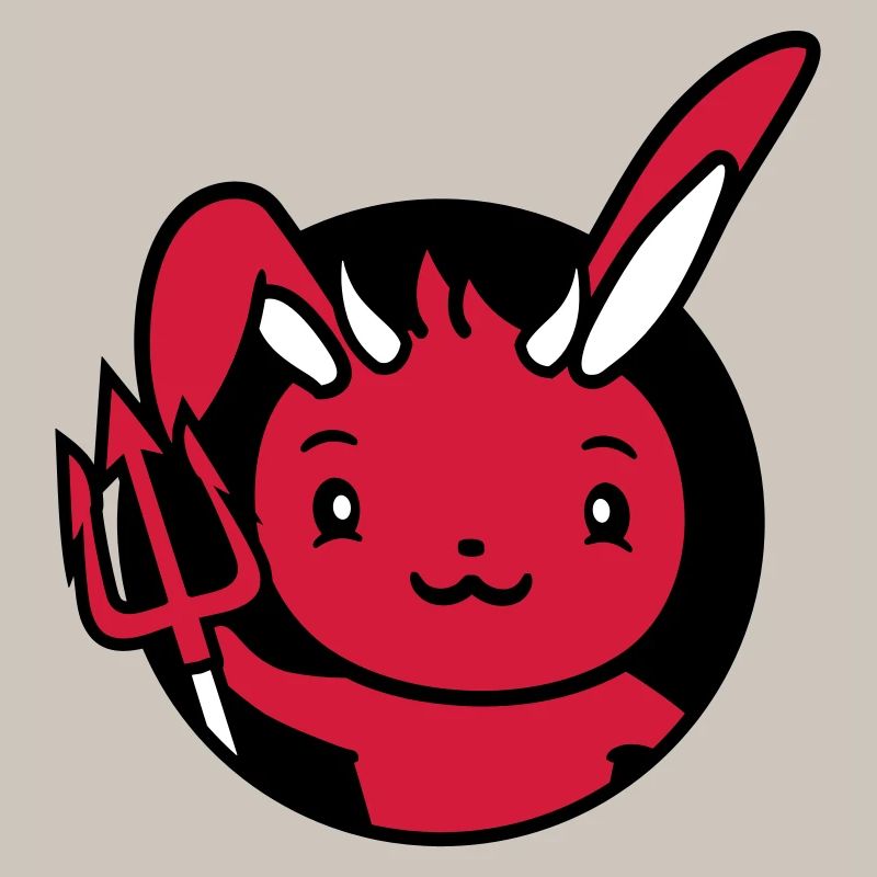 Bunny Devil Demon Evil Satan Hell Trident Costume