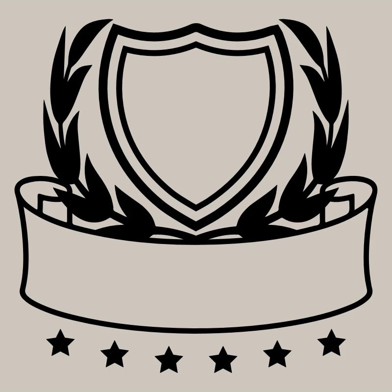 emblem shield wreath banner design logo text write
