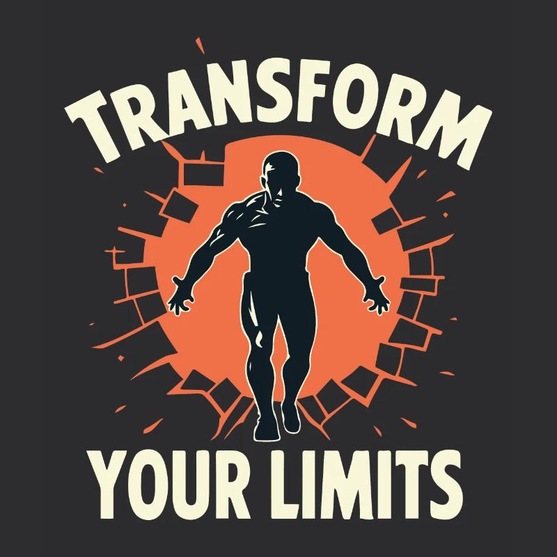 TRANSFORM YOUR LIMITS (BRIGHT TEXT DESIGN)
