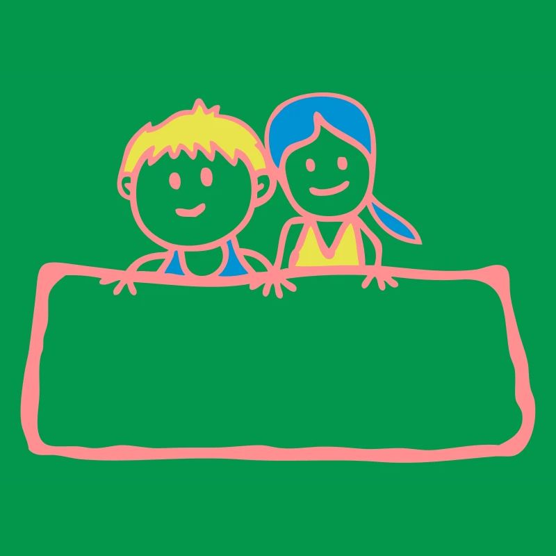 Zeichen-Panel Junge Mädchen Partei anniv