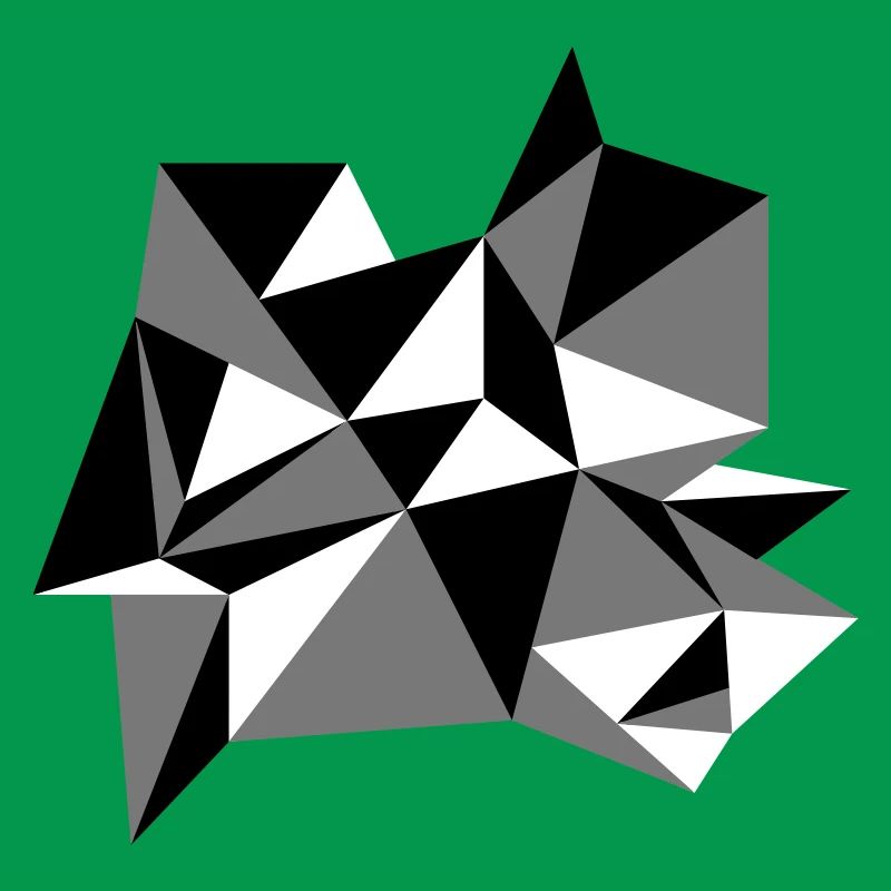 forme modèle triangles conception origami cool papier 3c