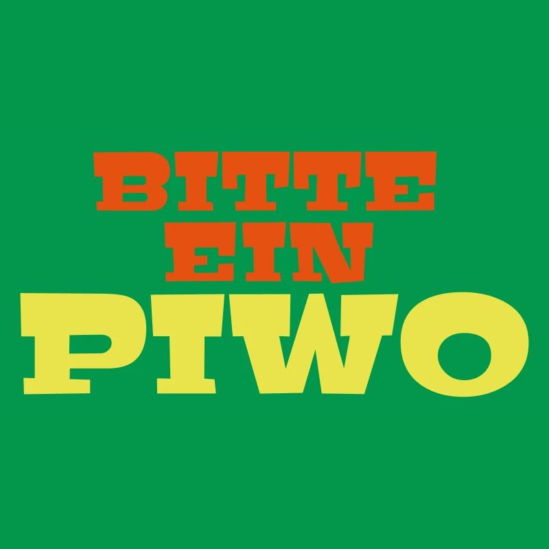 Bitte ein Piwo Polnisch Deutsch Spruch Geschenk