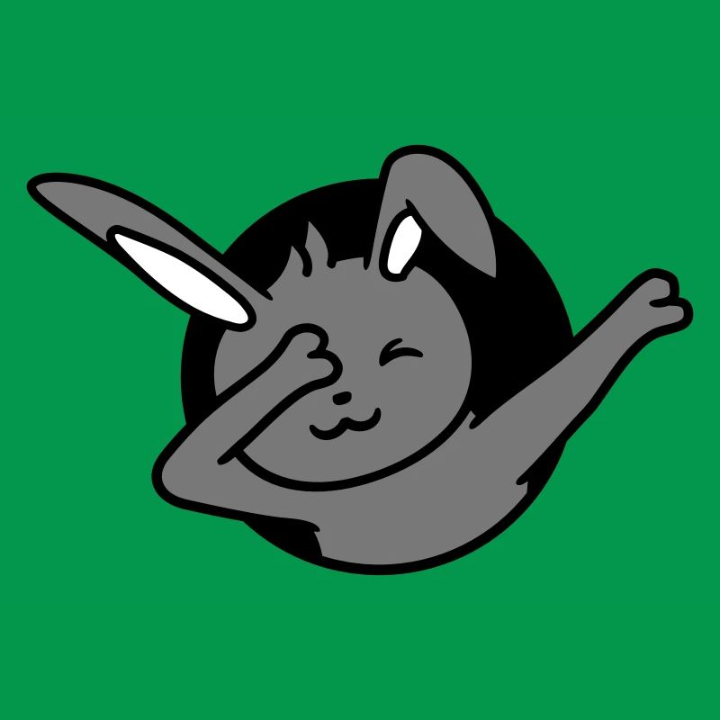 Bunny Dabbing Dab Dance Pose Dancing Hole Party Fun