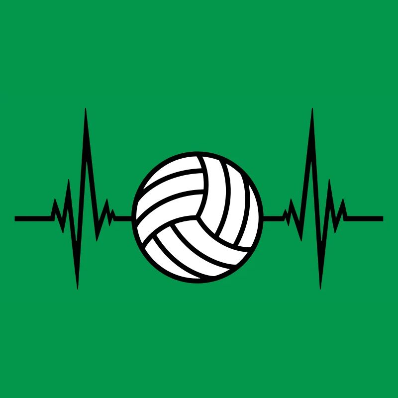 ball text logo design cool pattern volleyball