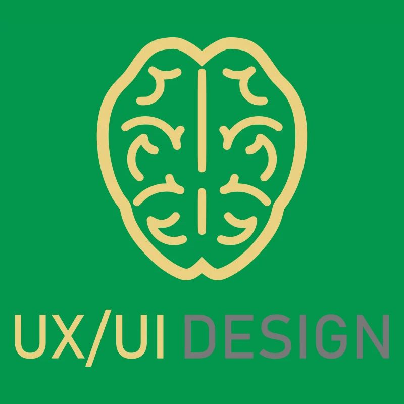 UX UI Design Logo Brain Thinking Programming