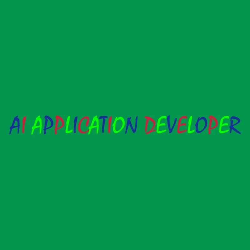 AI Application Developer – Colorful Typography