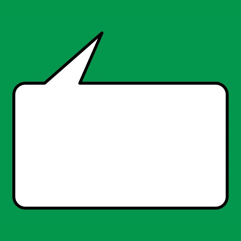 Sprechblase eckig klein 2c