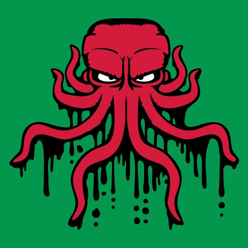 Octopus Graffiti Drop Spray Paint Squid