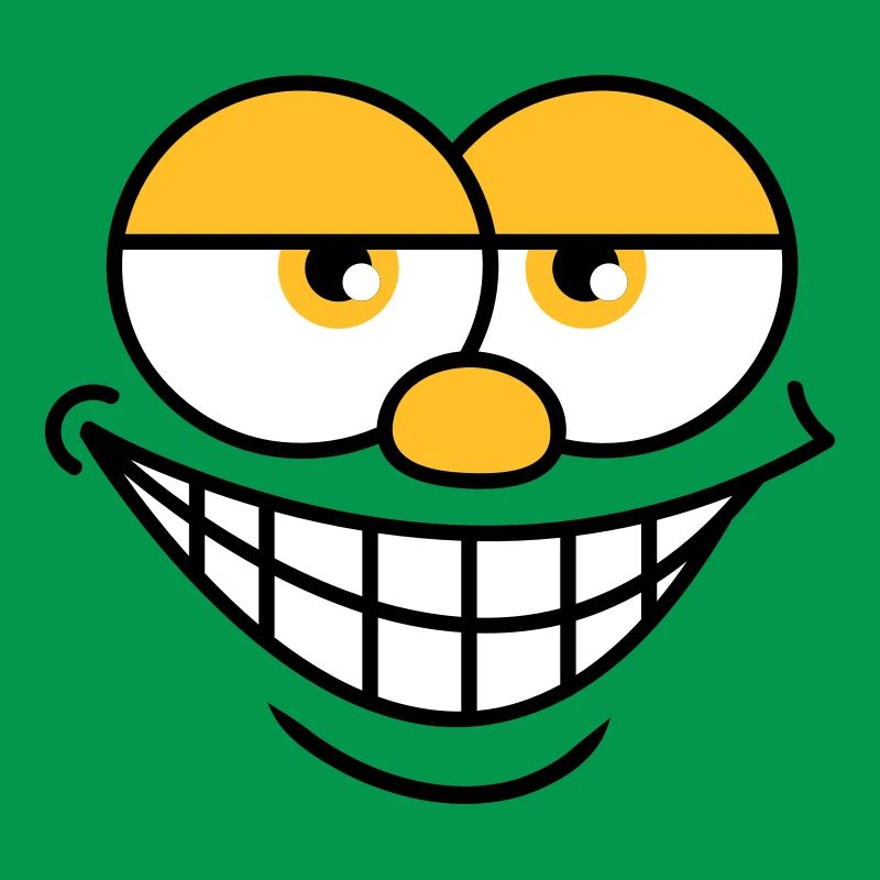 Sourire Comic Face Cool Expression faciale