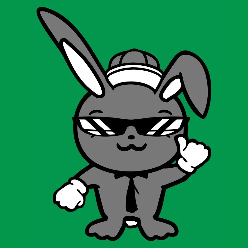 Lunettes de soleil lapin Cappy cravate Cool Hat Comic